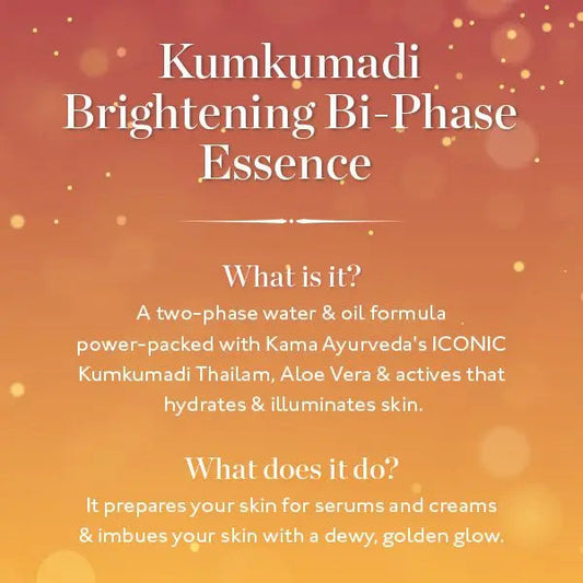 Kama Ayurveda Kumkumadi Brightening Bi-Phase Essence - 12 ml