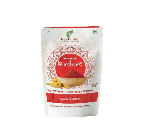GowDurbar Kumkum-Red - 50 gm