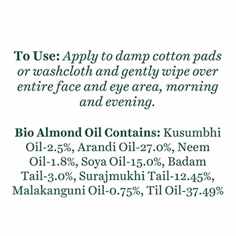 Biotique Advanced Ayurveda Bio Almond Oil Soothing Face And Eye Makeup Cleanser - 120 ml