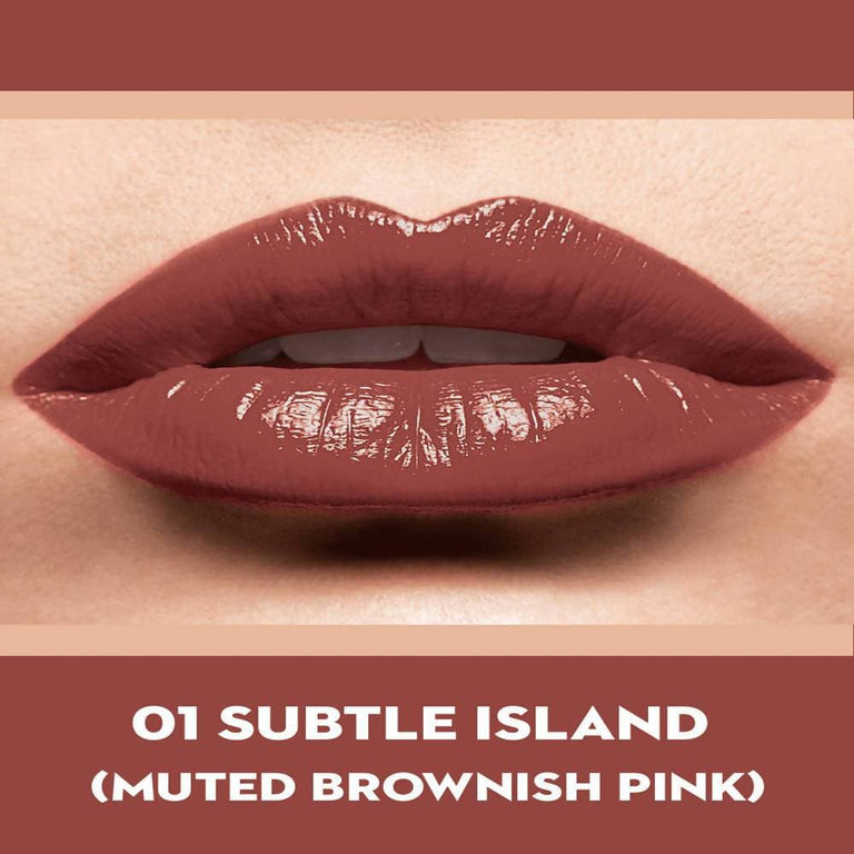 Sugar Never Say Dry Creme Lipstick - Subtle Island (Muted Brownish Pink)