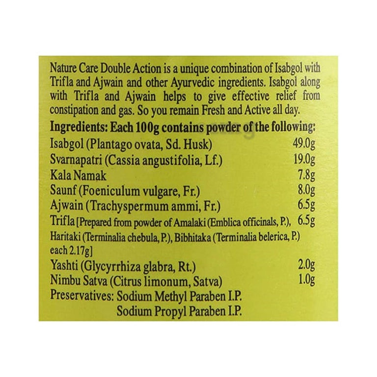 Dabur Nature Care Isabgol Double Action - 100 gm