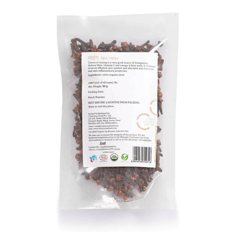 Conscious Food Organic Clove (Lavang) - 50 gm