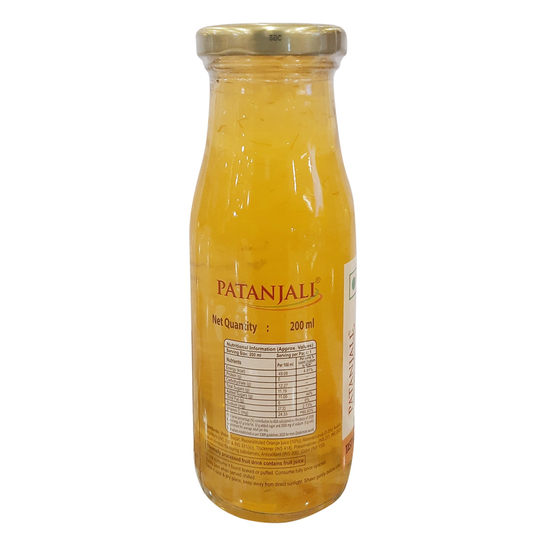 Patanjali Orange Aloe Chunk Drink - 200 ml