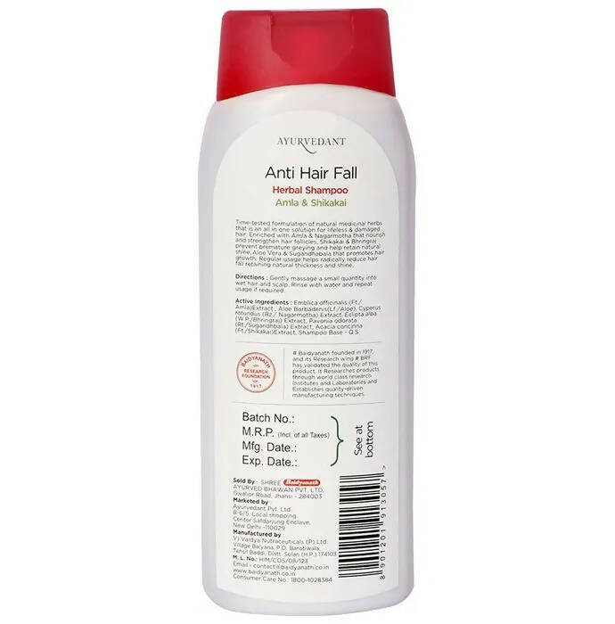 Baidyanath Jhansi Ayurvedant Herbal Anti Hairfall Shampoo - 100 ml