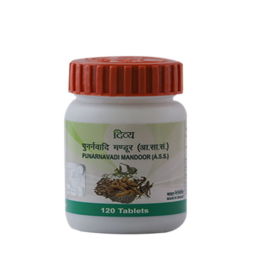 Patanjali Punarnavadi Mandoor - 60 tabs - Pack of 1