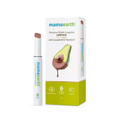 Mamaearth Moisture Matte Long Stay Lipstick-Espresso Brown - 2 gm