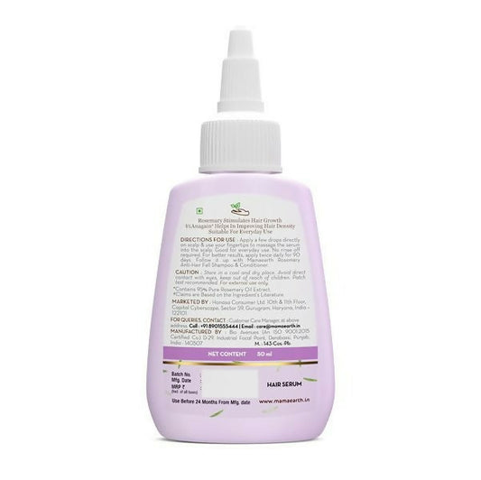 Mamaearth Rosemary Hair Growth Scalp Serum with 95% Pure Rosemary Oil - 50 ml