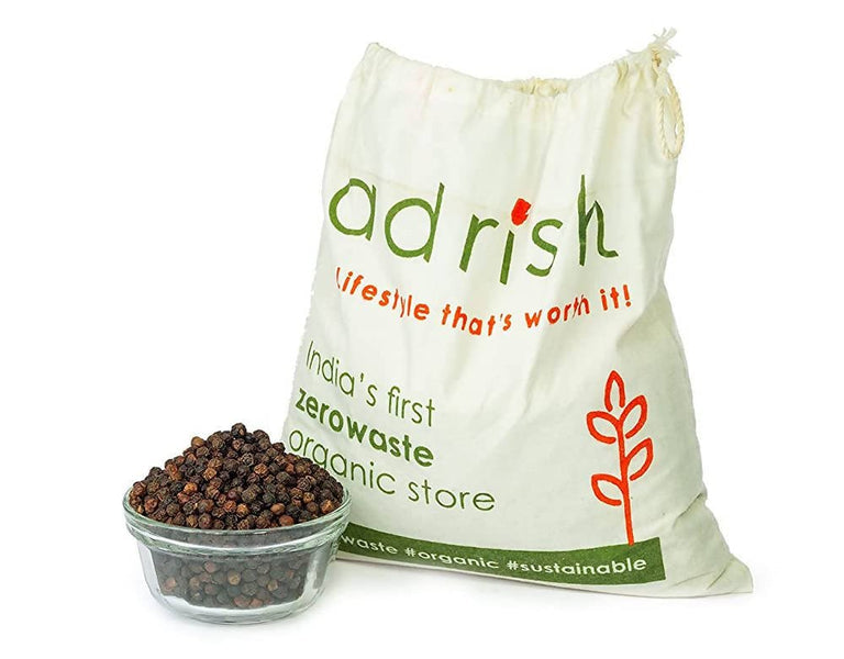 Adrish Black Pepper Whole - 50 gm