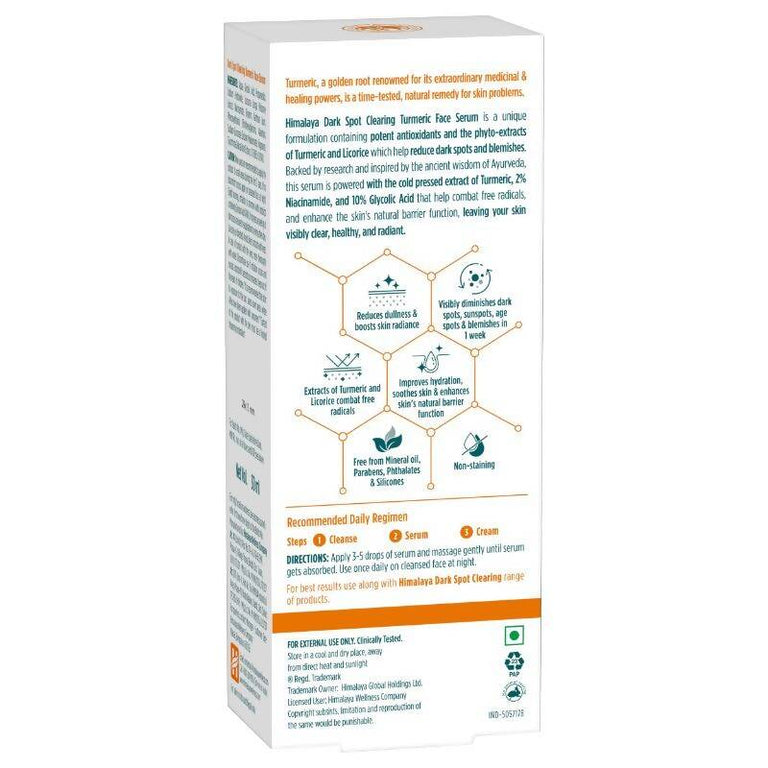Himalaya Dark Spot Clearing Turmeric Face Serum - 30 ml