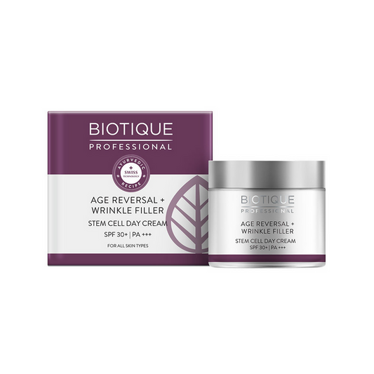 Biotique Professional Age Reversal + Wrinkle Filler Stem Cell Day Cream SPF 30 - 50 gm