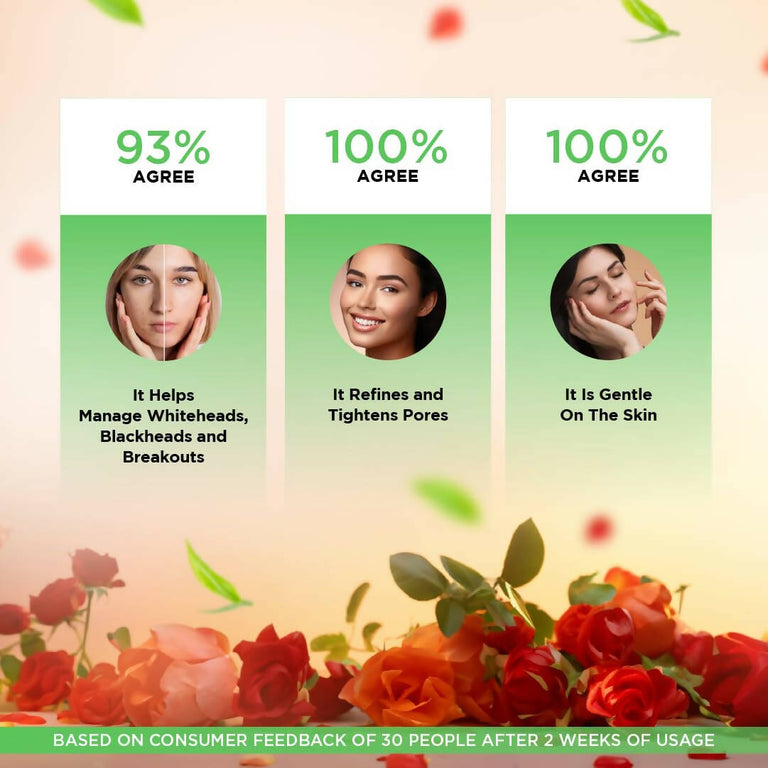 Dabur Gulabari Rose Oil & Tea Tree Face Toner Mist & Rose Water - 200 ml