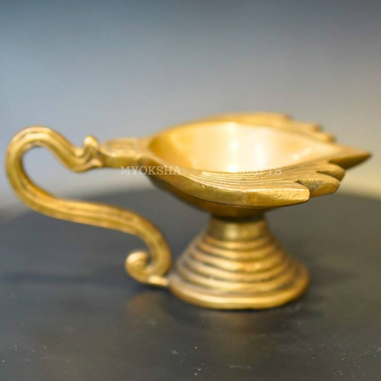 Brass Lotus Arathi Diya