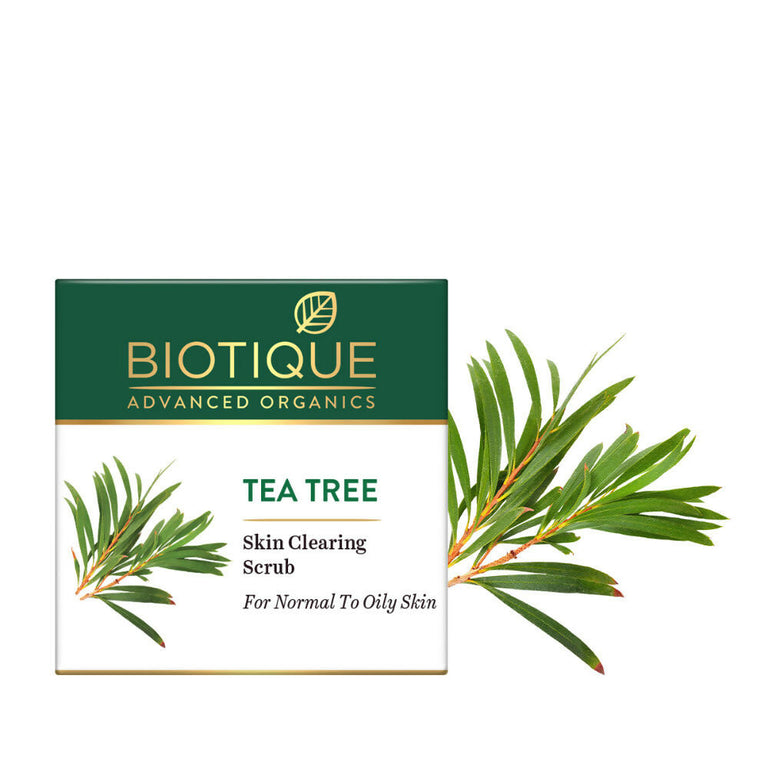 Biotique Advanced Organics Tea Tree Skin Clearing Scrub - 50 gm