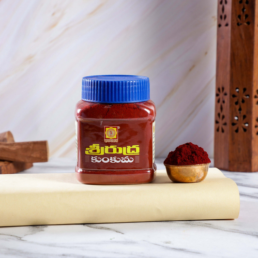 Sri Rudra Kumkum Jar - 60 gm - Pack of 5