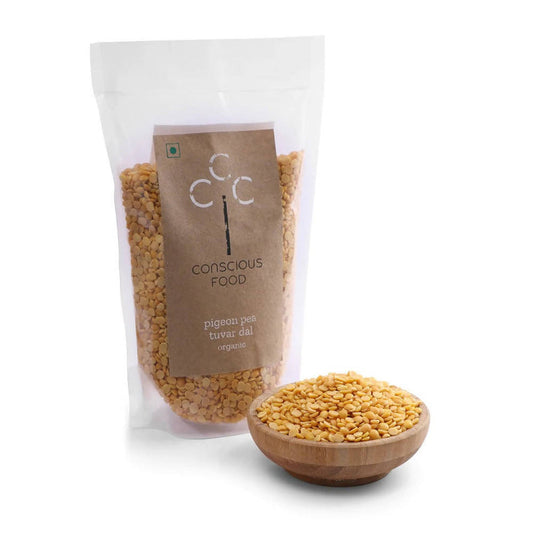 Conscious Food Organic Pigeon Pea (Tuvar Dal) - 500 gm