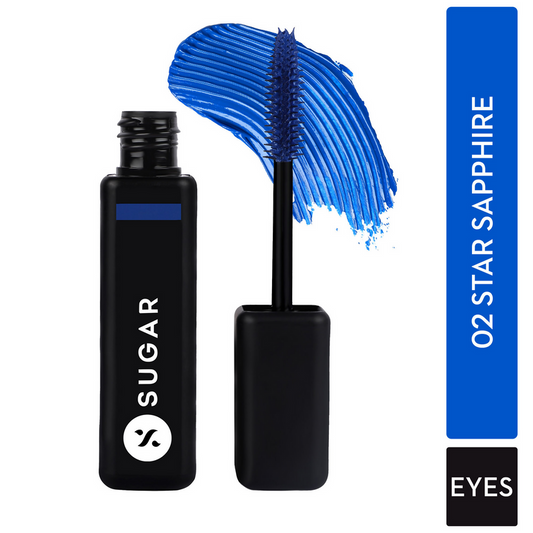 Sugar Cosmetics Bold Unfold Waterproof Mascara - 02 Star Sapphire - 10 ml