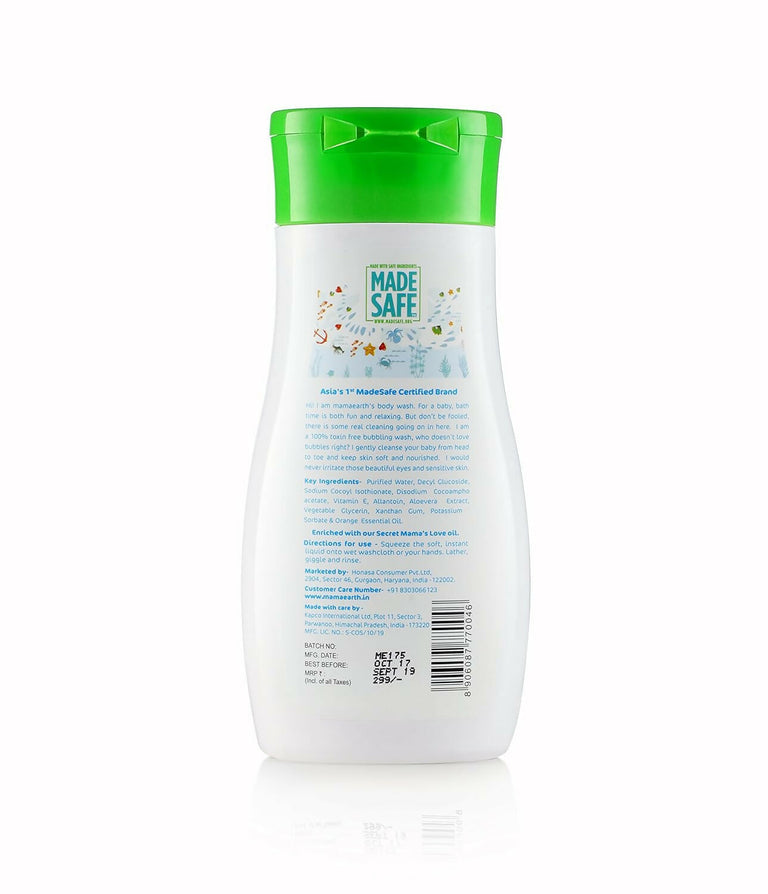 Mamaearth Natural Berry Blast Kids Toothpaste & Deeply Nourishing Wash for Babies - combo