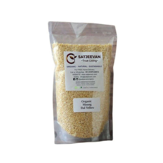 Satjeevan Organic Moong Dal Yellow - 500 gm