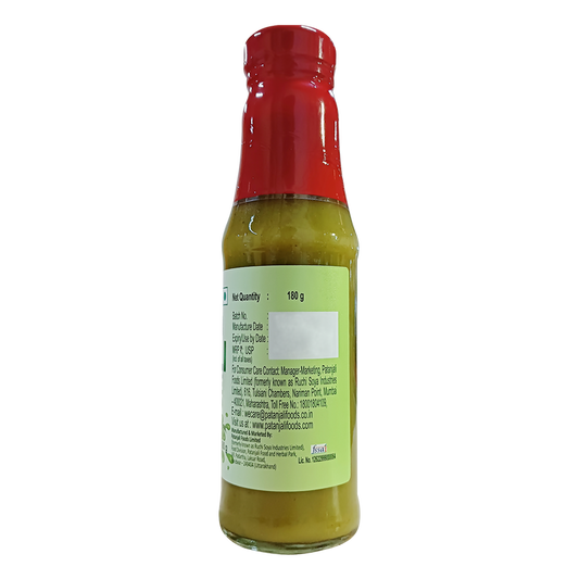Patanjali Green Chilli Sauce - 180 gm - Pack of 2