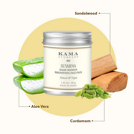 Kama Ayurveda Suvarna Haldi Chandan Brightening Face Pack - 40 gm