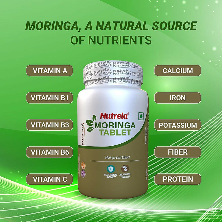 Patanjali Nutrela Moringa Tablets - 60 tabs