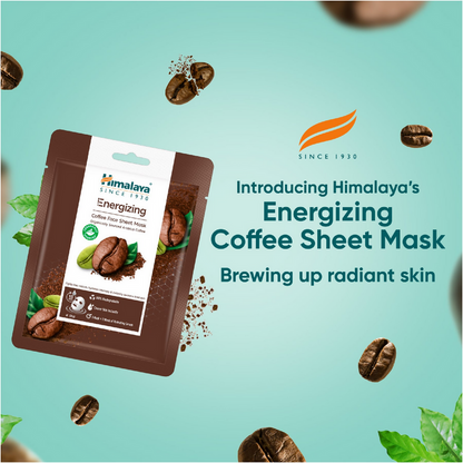 Himalaya Herbals Energizing Coffee Sheet Mask - 30 gm