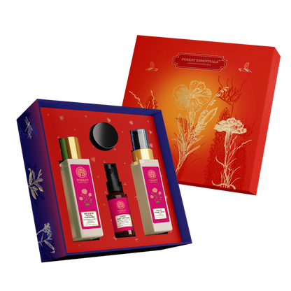 Forest Essentials Patina Rose Glow Kit Gift Box - Gift Box