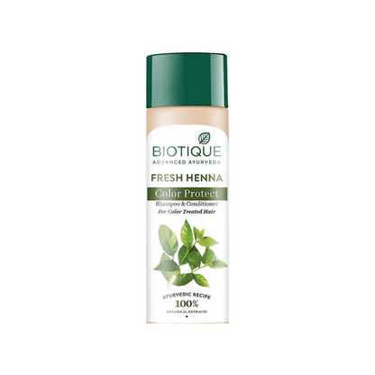 Biotique Bio Henna Leaf Fresh Texture Shampoo and Conditioner - 120 ml