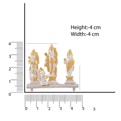 Estele Gold-Polished Spiritual Ram Darbar|God Ram,Laxman,Sita & Hanuman Idol for Home/Car Décor
