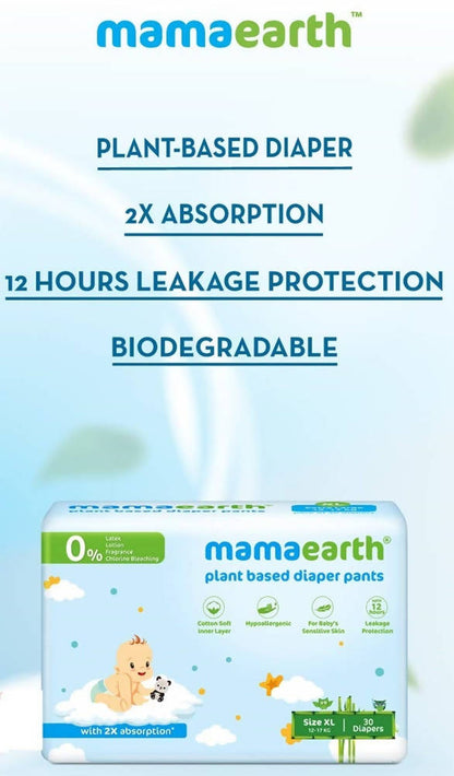 Mamaearth Plant-Based Diaper Pants for Babies - XL