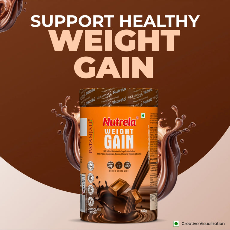 Patanjali Nutrela Weight Gain Chocolate Flavour - 500 gm