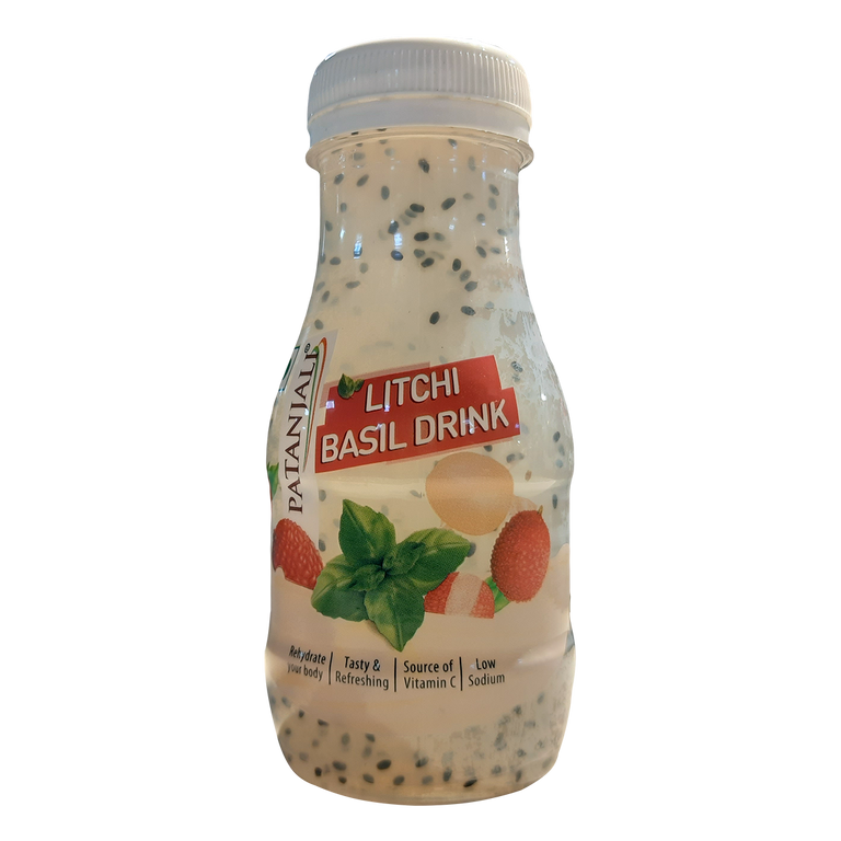 Patanjali Litchi Basil Drink - 200 ml