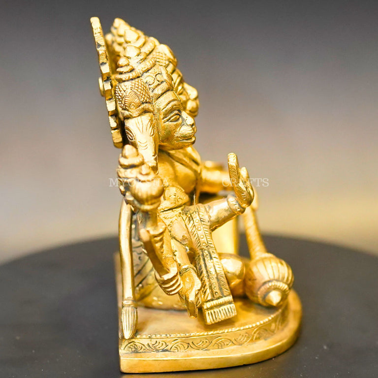 Brass Punchamuki Hanuman