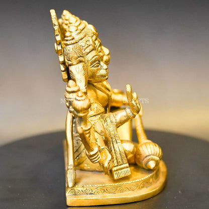 Brass Punchamuki Hanuman