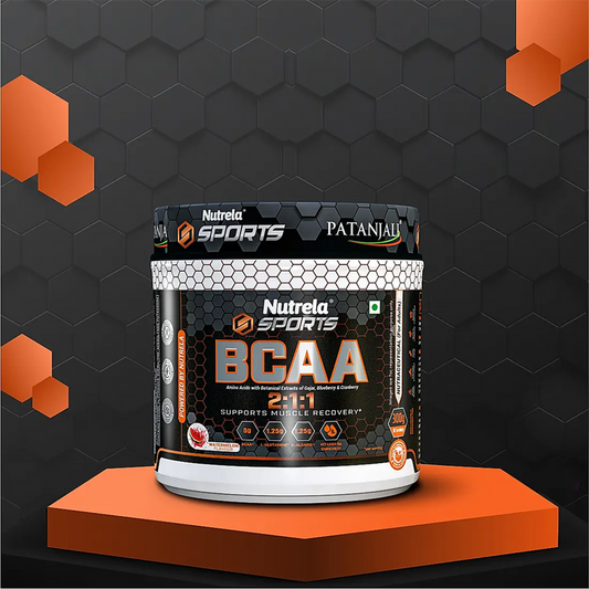 Patanjali Nutrela Sports BCAA Powder (Watermelon Flavour) - 300 gm