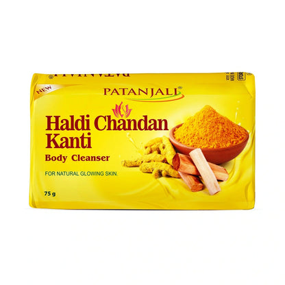 Patanjali Haldi Chandan Kanti Body Cleanser - 75 gm - Pack of 1