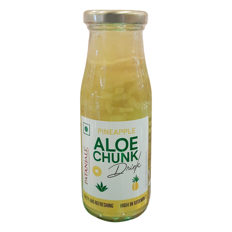 Patanjali Pineapple Aloe Chunk Drink - 200 ml