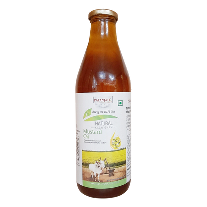 Patanjali Kolhu Mustard Oil - 1 L
