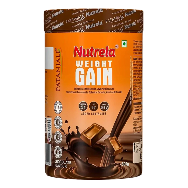 Patanjali Nutrela Weight Gain Chocolate Flavour - 500 gm