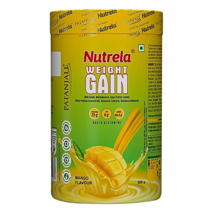 Patanjali Nutrela Weight Gain - Mango Flavour - 500 gm
