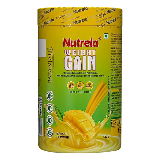 Patanjali Nutrela Weight Gain - Mango Flavour - 500 gm