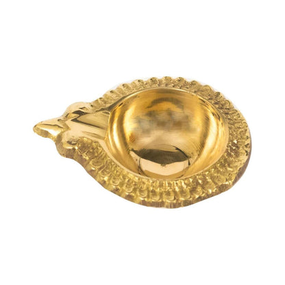 Spillbox Gold Toned Laksmi Kuber Diya Pooja Essentials