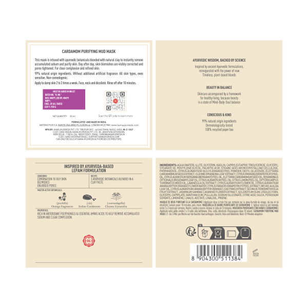 Kama Ayurveda Vanasara Rose Hydrating Yoghurt Mask - 50 ml