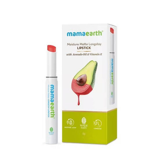 Mamaearth Moisture Matte Long Stay Lipstick-Melon Red - 2 gm