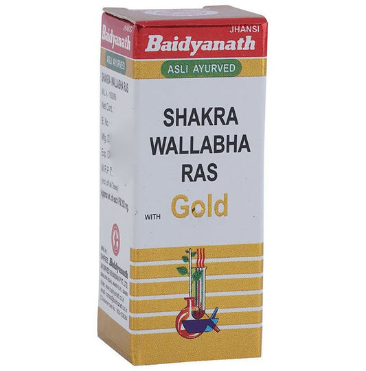 Baidyanath Jhansi Shakra Wallabha Ras with Gold Powder - 1 gm