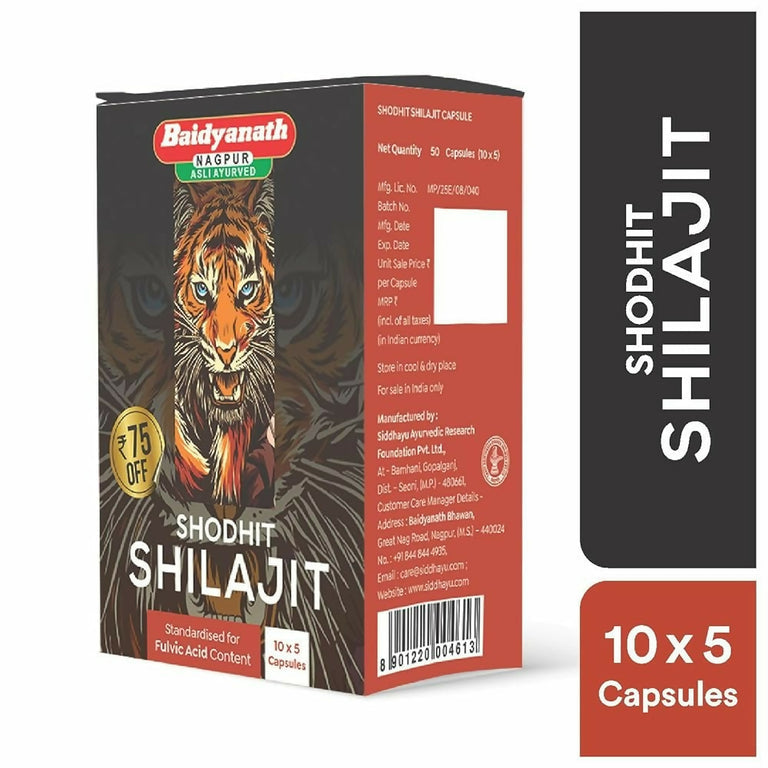 Baidyanath (Nagpur) Shodhit SJ Capsules - 30 caps