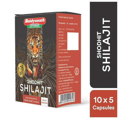 Baidyanath (Nagpur) Shodhit SJ Capsules - 30 caps
