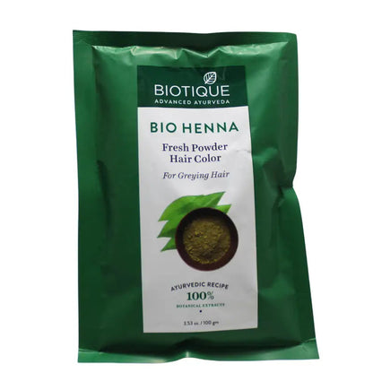 Biotique Advanced Ayurveda Bio Henna Fresh Powder Hair Color - 100 gm