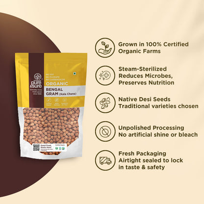 Pure & Sure Organic Bengal Gram - 500 gm