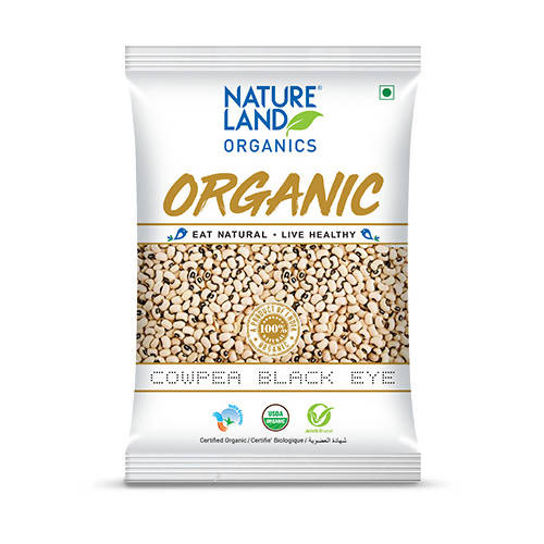 Nature Land Organics Cowpea Black eye - 500 gm
